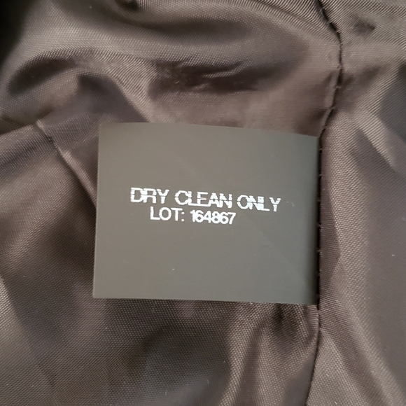 London Fog Women's Black & White Herringbone Wool Blend Coat Size S - Picture 5 of 13